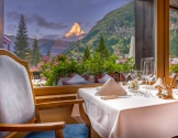 Matterhorn View from our Christiania Restaurant 